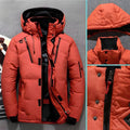Puffer Jacket with Adjustable Hood and Zippered Pockets - Image 7