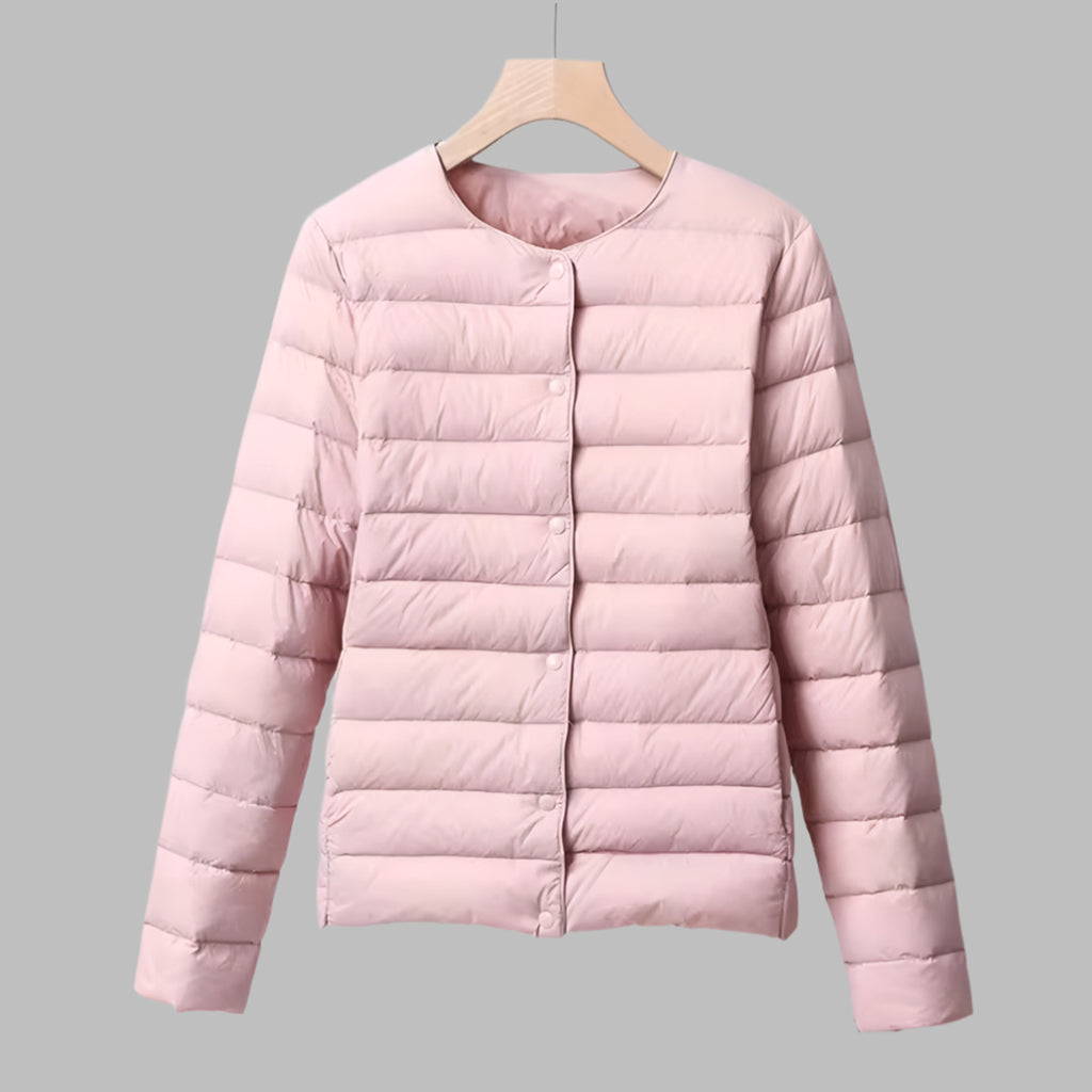 Puffer Jacket with Relaxed Casual Fit and Full-Zip Front - Image 6