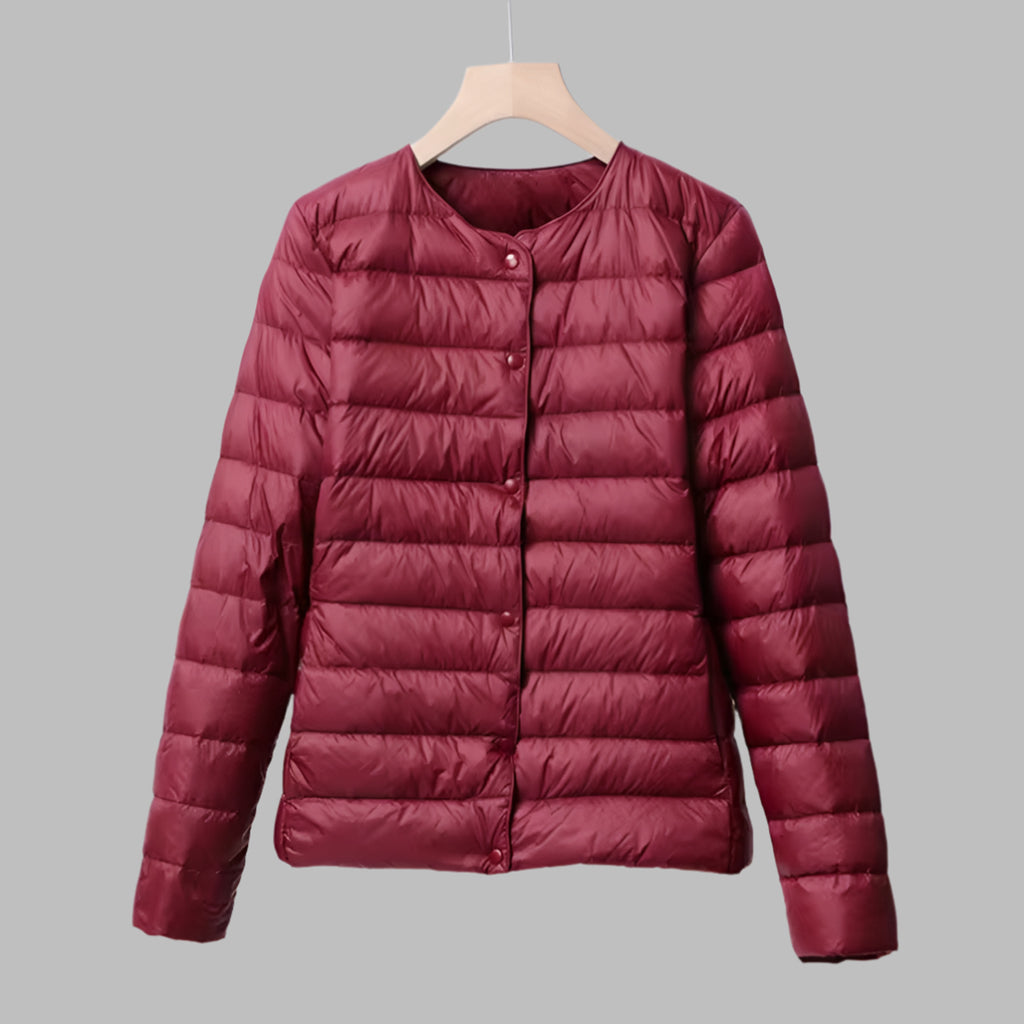 Puffer Jacket with Relaxed Casual Fit and Full-Zip Front - Image 7