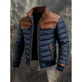 Puffer Jacket with Water-Resistant Bomber Design and Lined Collar - Image 1