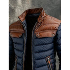 Puffer Jacket with Water-Resistant Bomber Design and Lined Collar - Image 2