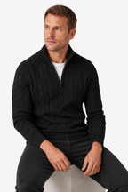 Quarter-Zip Knits with Cable Pullover and Long Sleeve - Image 4