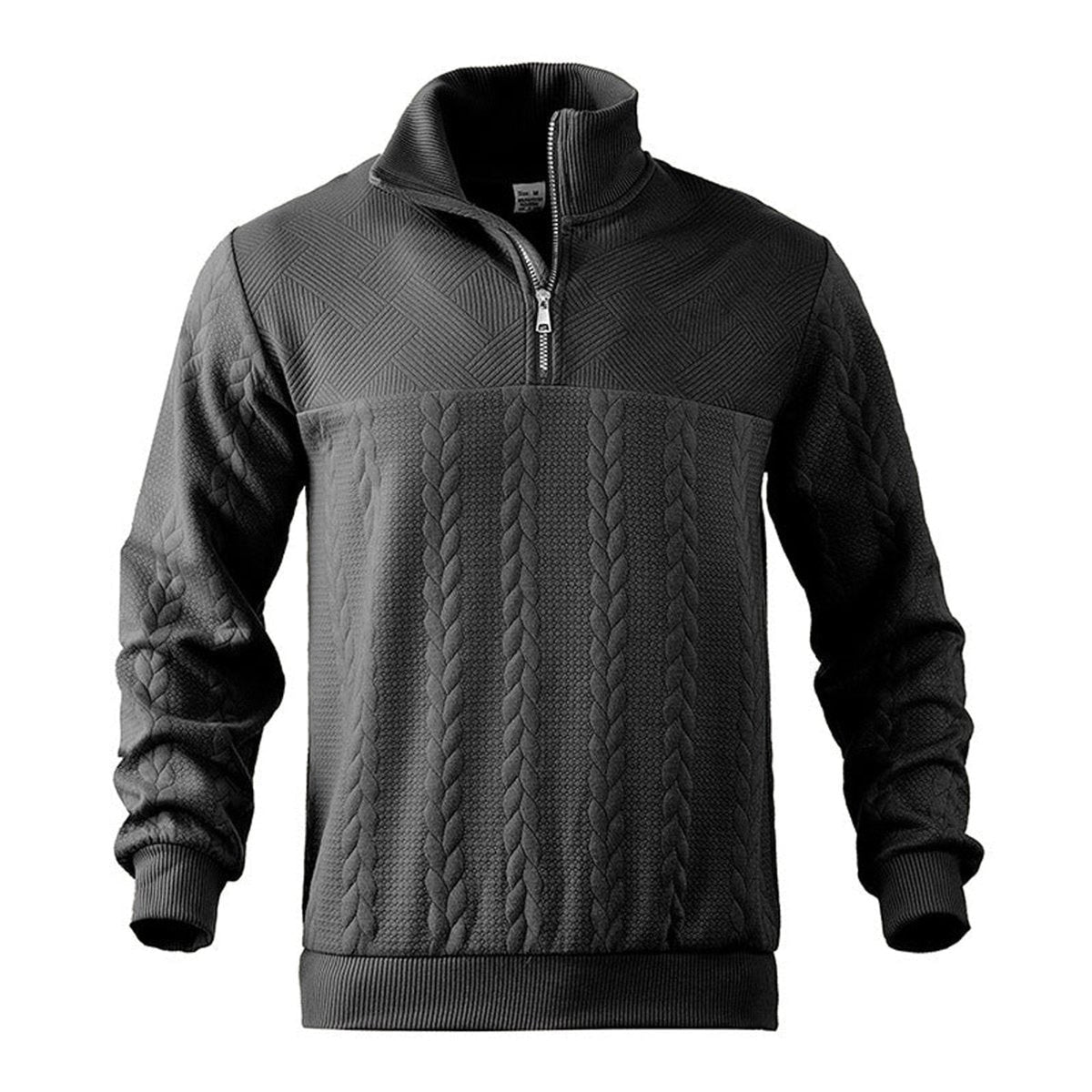 Quarter-Zip Knits with Cable Pullover and Pattern - Image 11