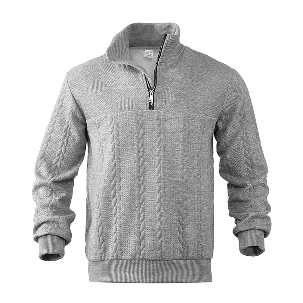 Quarter-Zip Knits with Cable Pullover and Pattern - Image 2