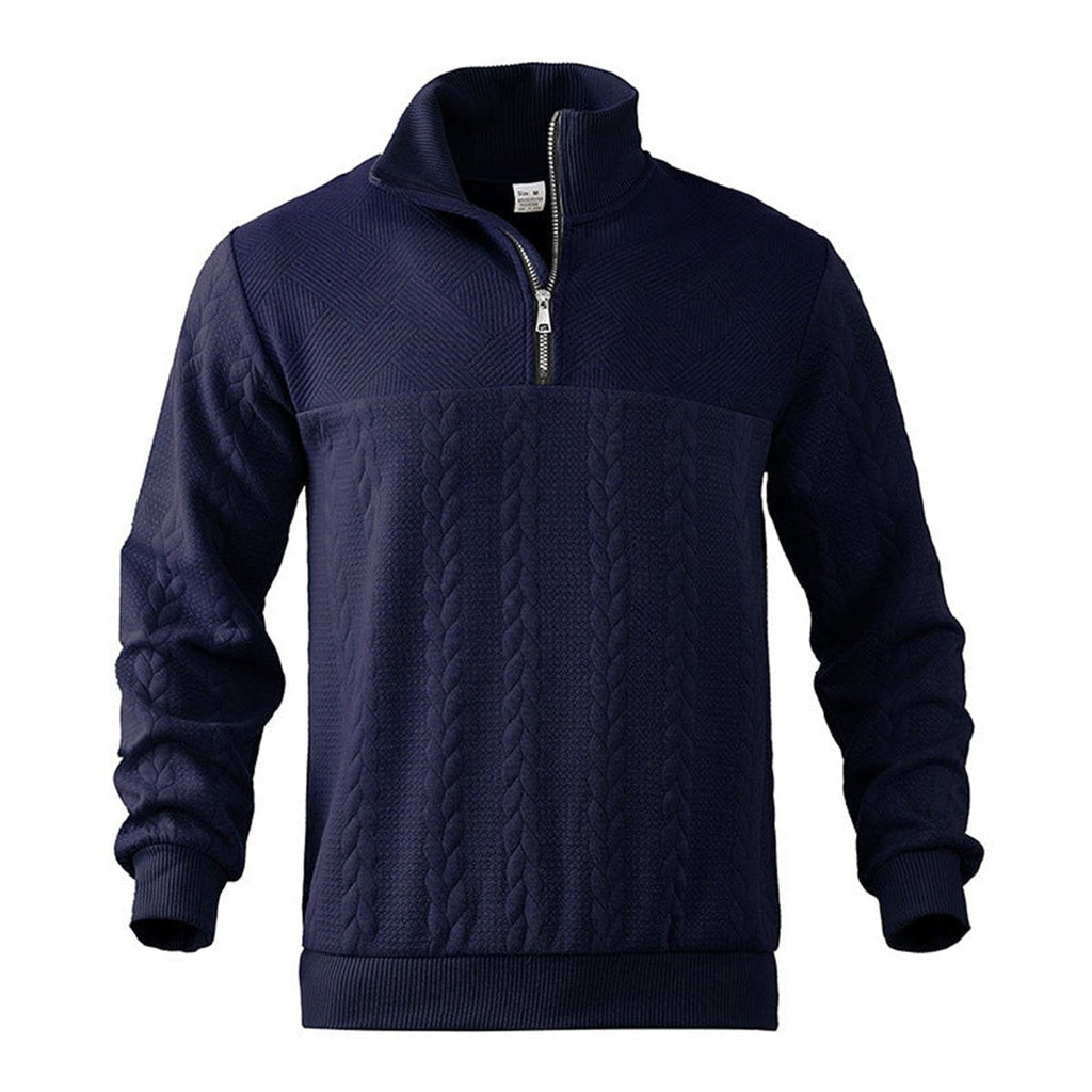 Quarter-Zip Knits with Cable Pullover and Pattern - Image 7