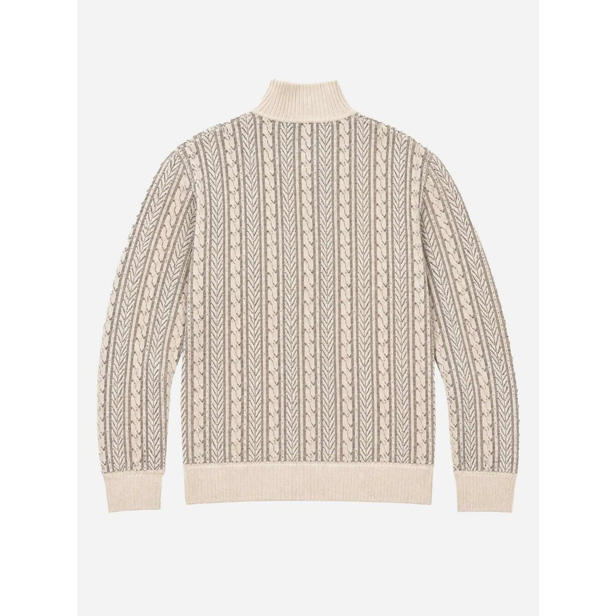 Quarter-Zip Knits with Cable Sweater Design and Mock Neck - Image 5
