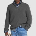 Quarter-Zip Knits with Comfortable Sweater and Ribbed Texture - Image 1