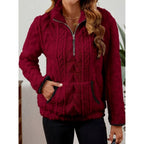 Quarter-Zip Knits with Plush Fleece Pullover and Kangaroo Pocket - Image 4