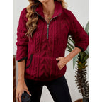 Quarter-Zip Knits with Plush Fleece Pullover and Kangaroo Pocket - Image 5