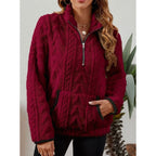 Quarter-Zip Knits with Plush Fleece Pullover and Kangaroo Pocket - Image 6