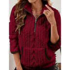Quarter-Zip Knits with Plush Fleece Pullover and Kangaroo Pocket - Image 7