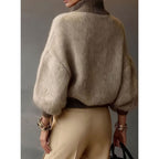 Quarter-Zip Knits with Relaxed Pullover Fit and Ribbed Details - Image 5