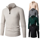 Quarter-Zip Knits with Streamlined Pullover and Turtleneck - Image 1
