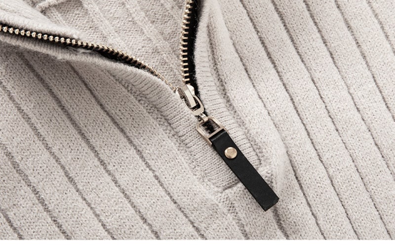 Quarter-Zip Knits with Streamlined Pullover and Turtleneck - Image 2