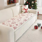 Quilted Christmas Sofa Cushion With Winter Pattern - Image 3