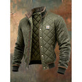 Quilted Jacket with Diamond Shell and Snap-Button Closure - Image 1