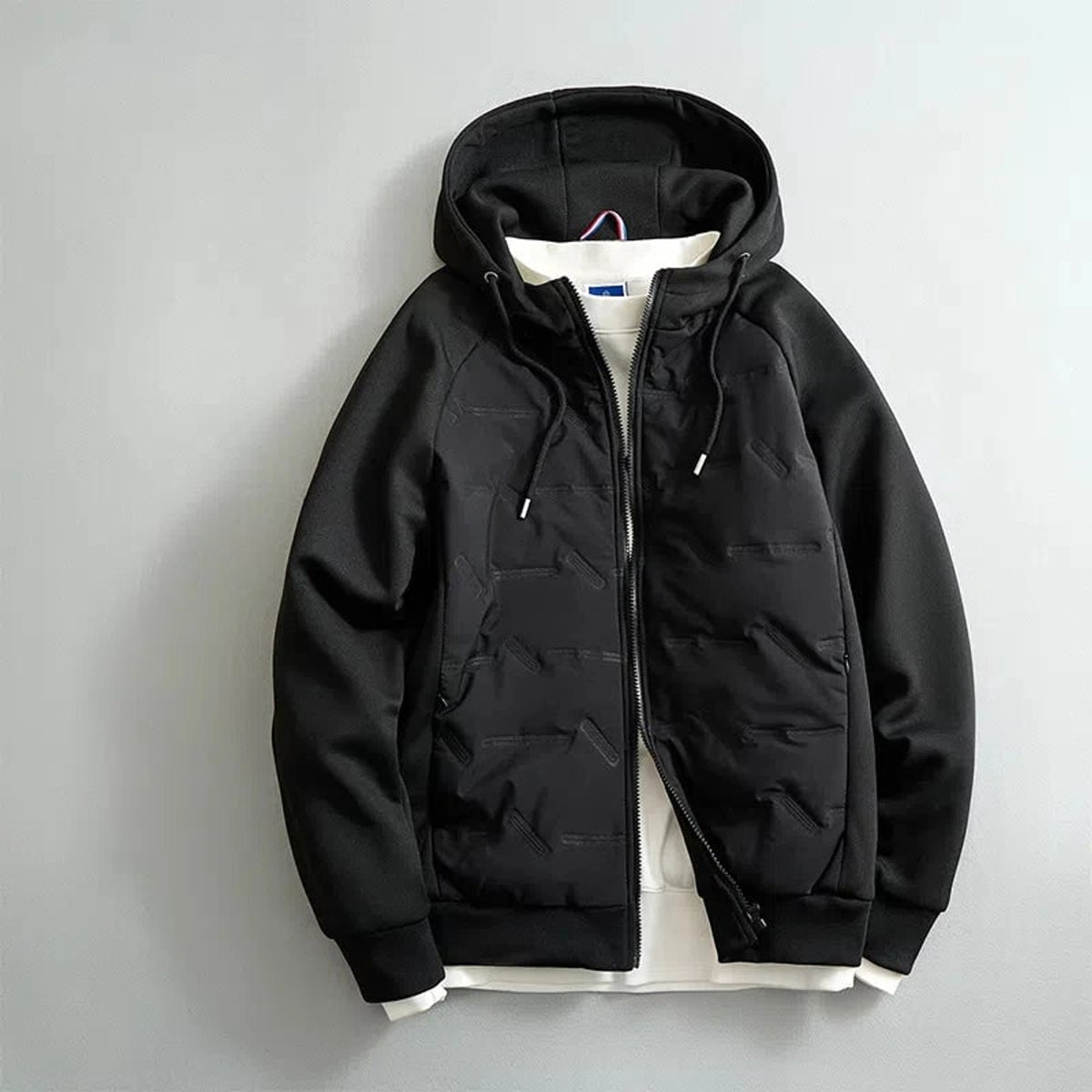 Quilted Jacket with Waterproof Casual Fit and Hooded Zip-Up - Image 6