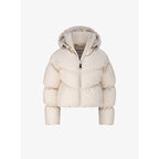 Quilted Puffer Jacket with Detachable Hood and Dropped Shoulders - Image 1