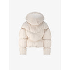 Quilted Puffer Jacket with Detachable Hood and Dropped Shoulders - Image 3