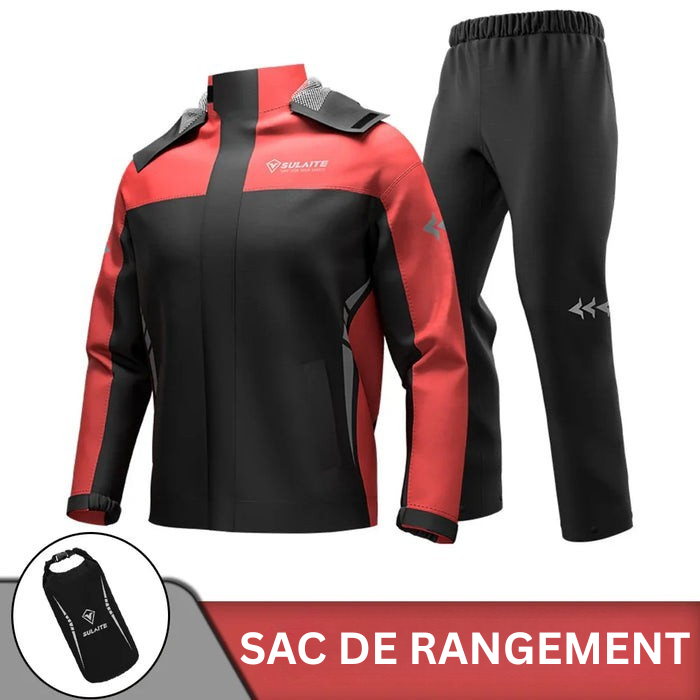 Rain Suit with Streamlined Two Piece and Storage Bag - Image 8