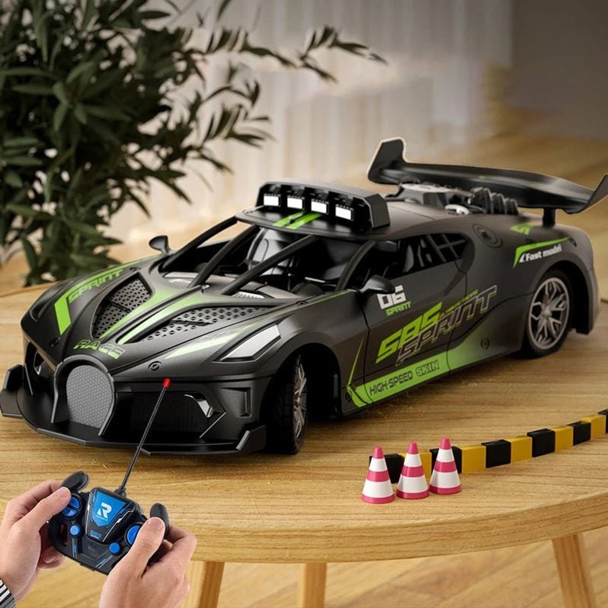 RC Drift Car With Realistic Sports Design 4CH 2.4GHz Remote Control - Image 4