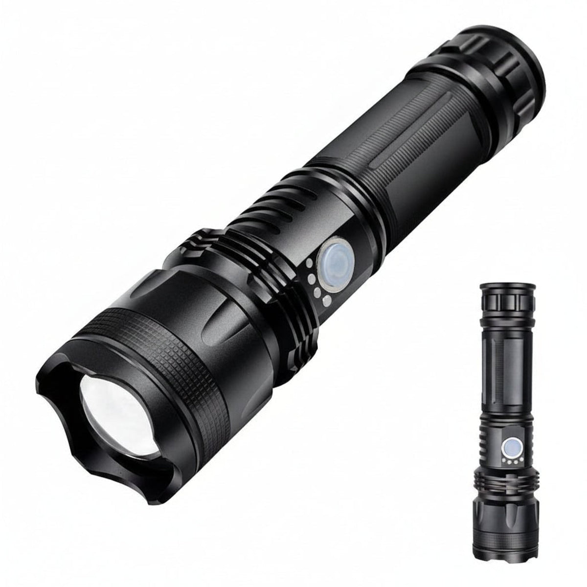 Rechargeable 2000 Lumen LED Flashlight With Waterproof Body - Image 8