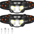 Rechargeable LED Headlamp Flashlight With Motion Sensor - Image 1