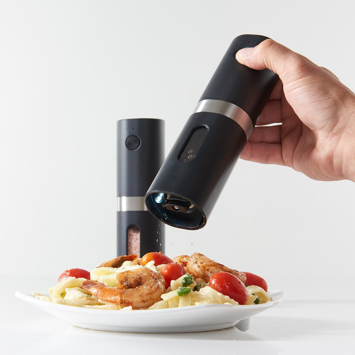 Rechargeable Salt And Pepper Mill Set With LED Light And Type-C Charging Base - Image 3