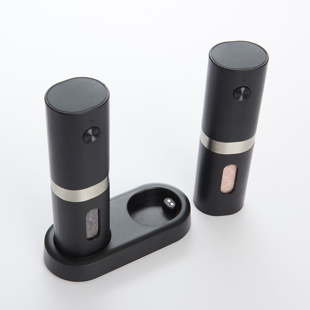 Rechargeable Salt And Pepper Mill Set With LED Light And Type-C Charging Base - Image 7