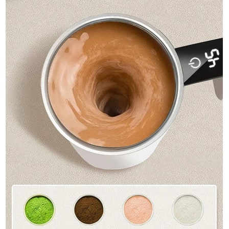 Rechargeable Self Stirring Mug With LED Temperature Display And Built-In Motor - Image 2