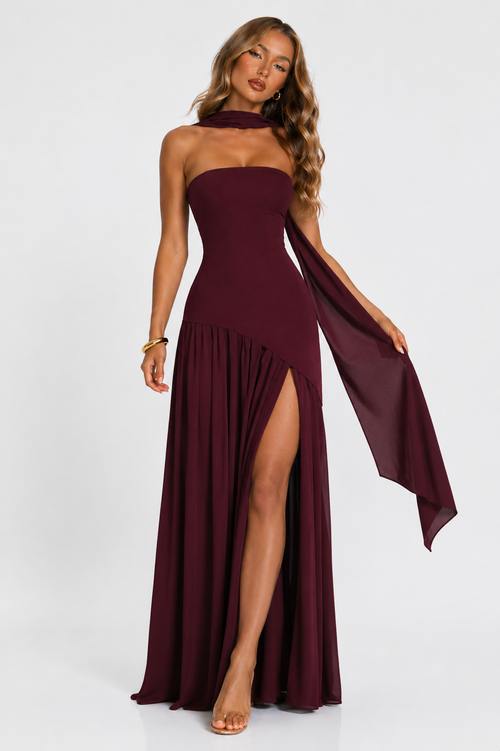 NOVA | Women’s Strapless Seraphina Maxi Dress | Elegant Evening Gown