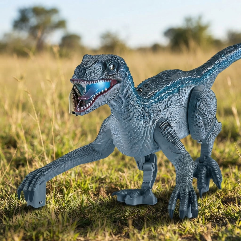 Remote Control T-Rex Dinosaur Toy With Realistic Roars Lights And Interactive Walking Action - Image 1