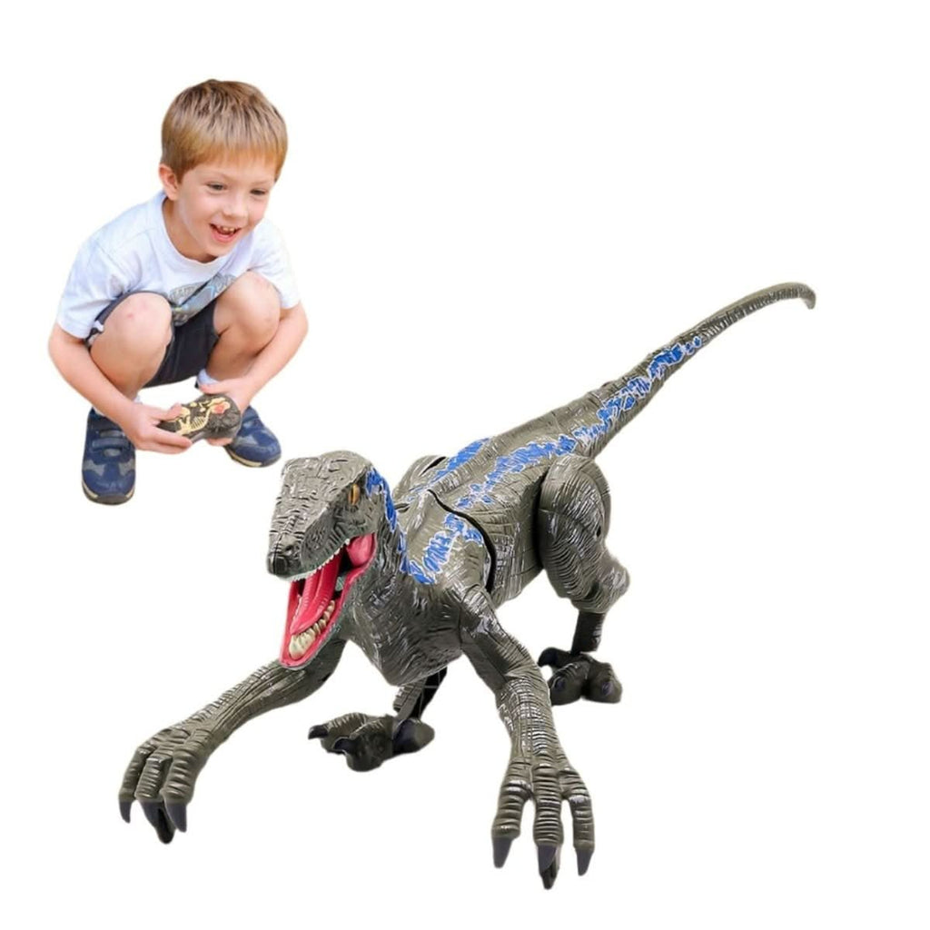 Remote Control T-Rex Dinosaur Toy With Realistic Roars Lights And Interactive Walking Action - Image 3