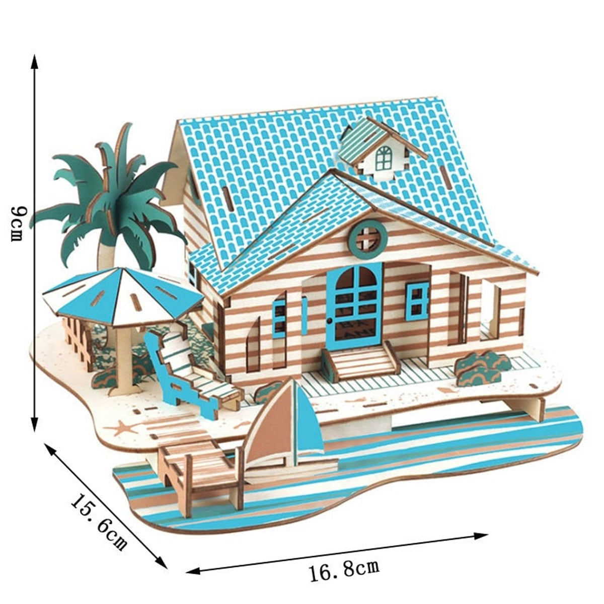 Retro Camper 3D Wooden Puzzle Diy European Style Model Kit For Kids - Image 24