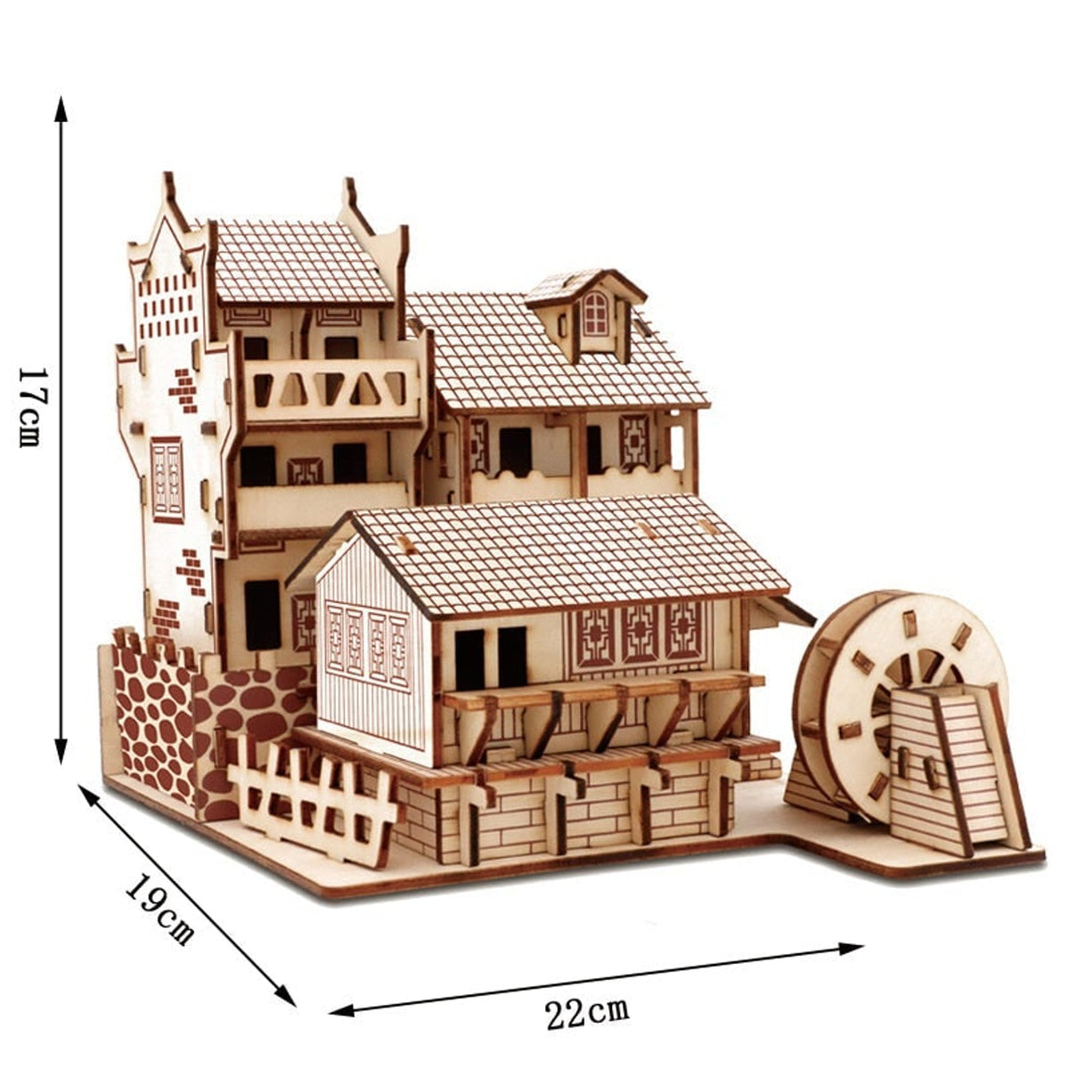 Retro Camper 3D Wooden Puzzle Diy European Style Model Kit For Kids - Image 27
