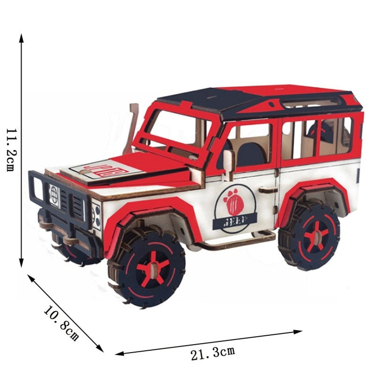 Retro Camper 3D Wooden Puzzle Diy European Style Model Kit For Kids - Image 4