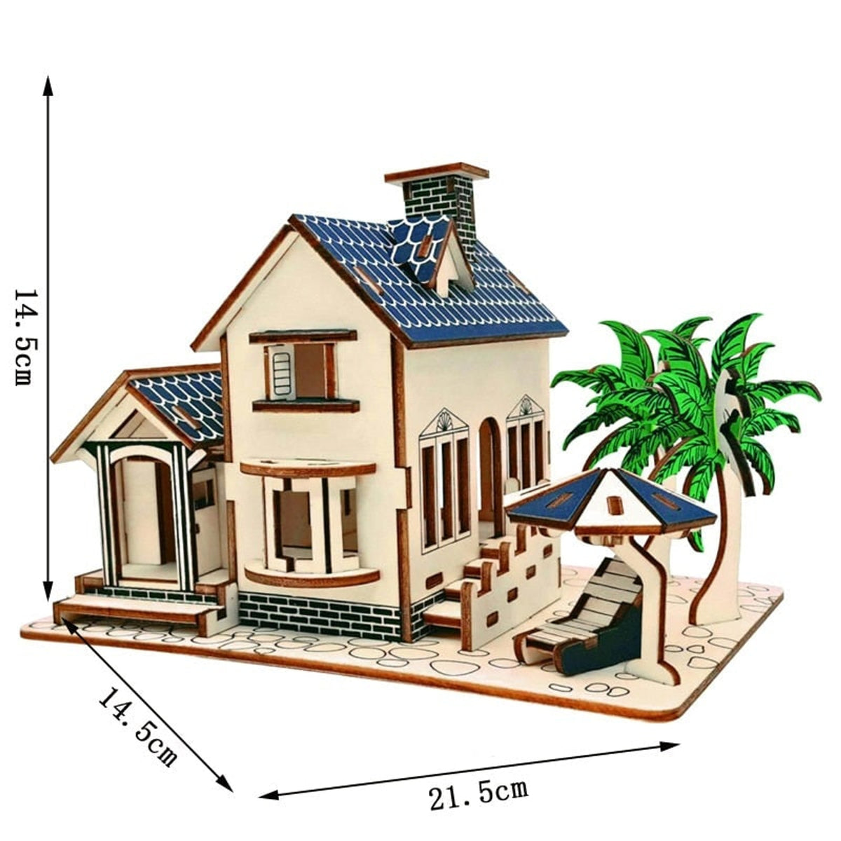 Retro Camper 3D Wooden Puzzle Diy European Style Model Kit For Kids - Image 26
