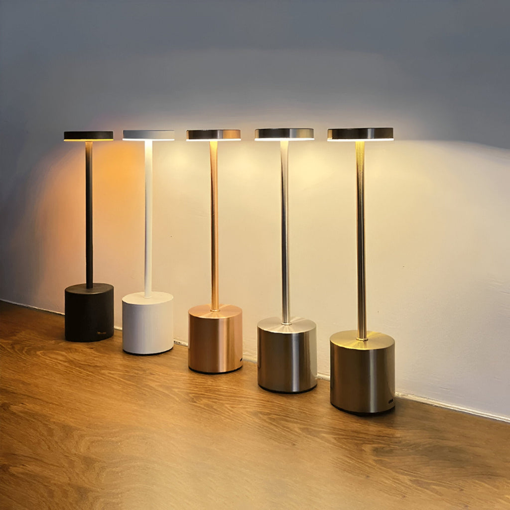 Retro Table Lamp With Touch Dimming And Rechargeable Wireless Design - Image 1