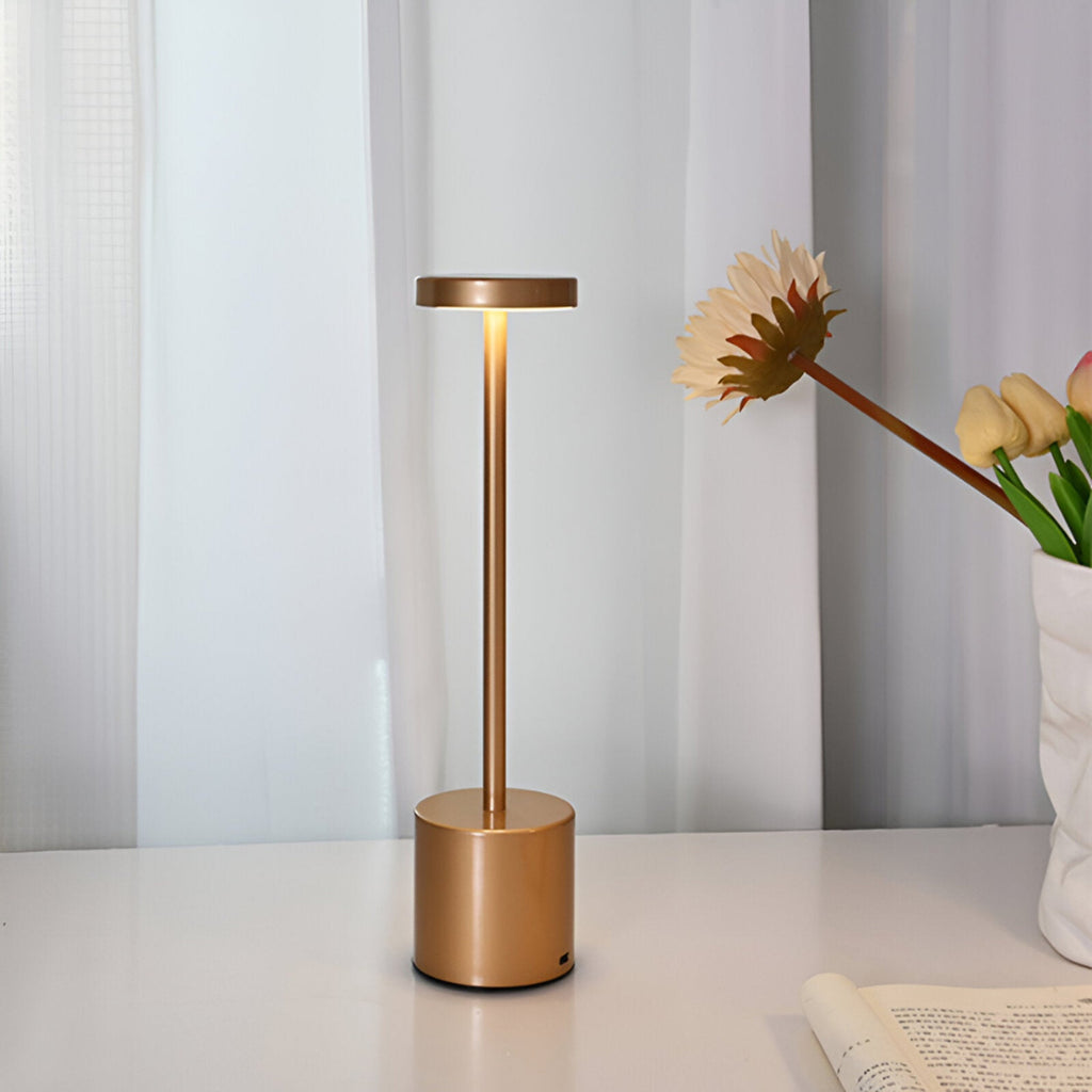 Retro Table Lamp With Touch Dimming And Rechargeable Wireless Design - Image 4
