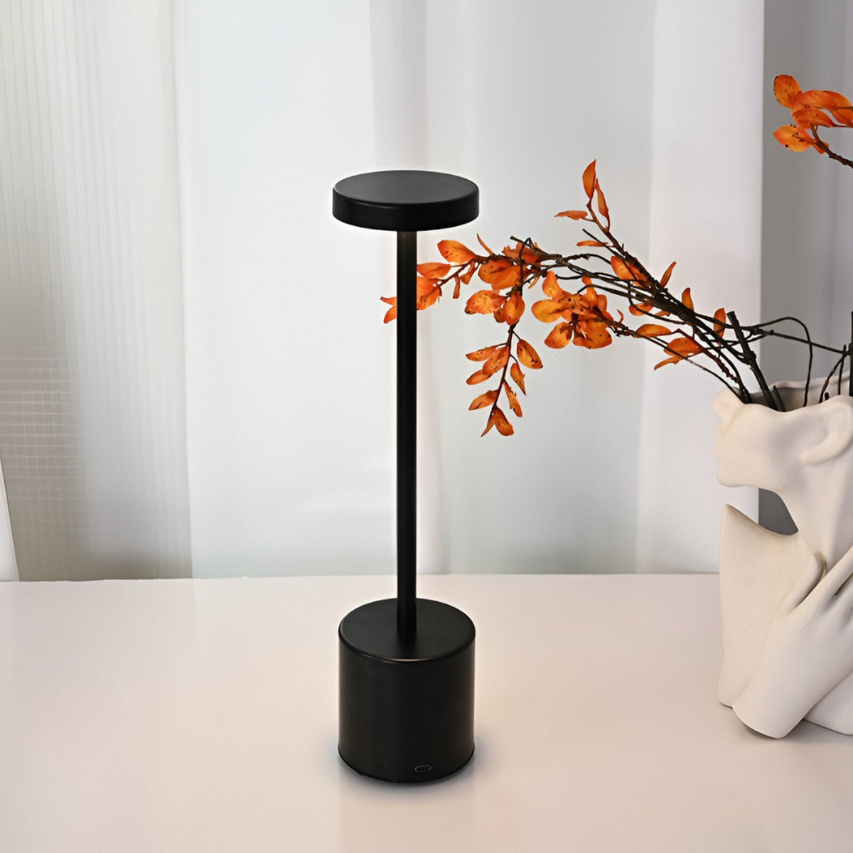 Retro Table Lamp With Touch Dimming And Rechargeable Wireless Design - Image 3