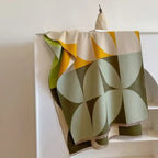 Reversible Scarf with Poncho Design and Geometric Pattern - Image 7