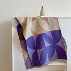 Reversible Scarf with Poncho Design and Geometric Pattern - Image 8