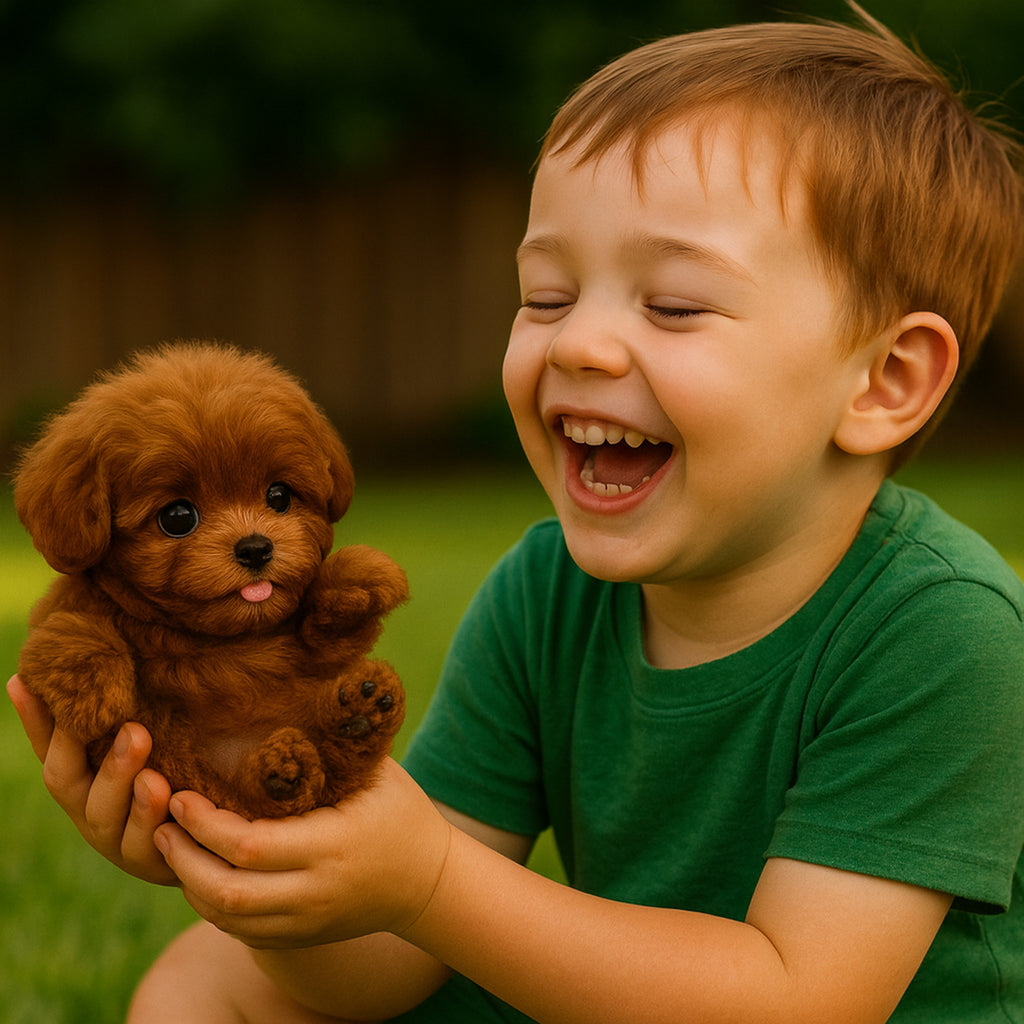 Robot Puppy Toy Realistic Plush Pet For Kids With Walking And Barking - Image 2