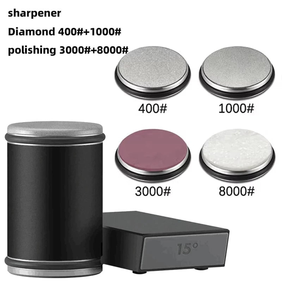 Rolling Knife Sharpener With Dual-Angle Options And Magnetic Storage Bar - Image 15