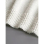 Ruffle Blouse with Relaxed Knit Cardigan and Ruffled Neckline - Image 5