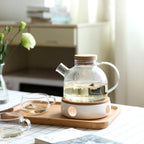 Scandinavian Glass Teapot Set And Tealight - Image 1