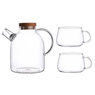 Scandinavian Glass Teapot Set And Tealight - Image 3