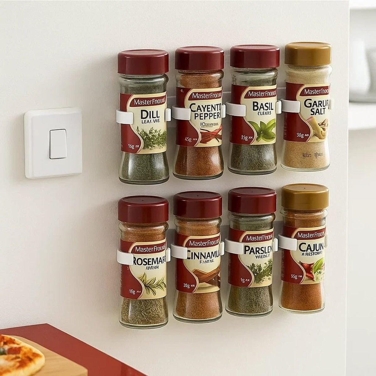 Self-Adhesive Wall-Mounted Spice Rack For An Organised Kitchen - Image 1