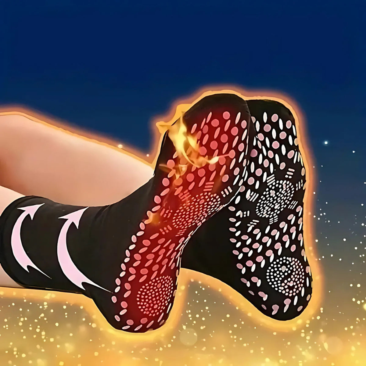 Self Heating Socks With Non-slip Grip Thermal Warmth That Activates By Body Heat No Batteries Required For A Secure Comfortable Fit - Image 1