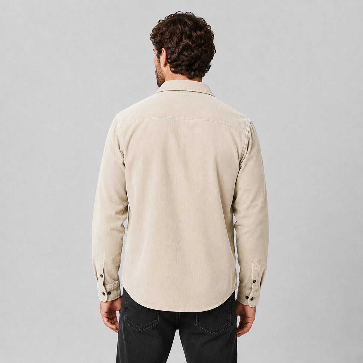 Shackets with Relaxed Corduroy Fit and Patch Pockets - Image 2